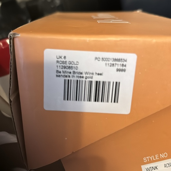 Be Mine rose gold ankle strap sandals size 8US - Picture 5 of 5